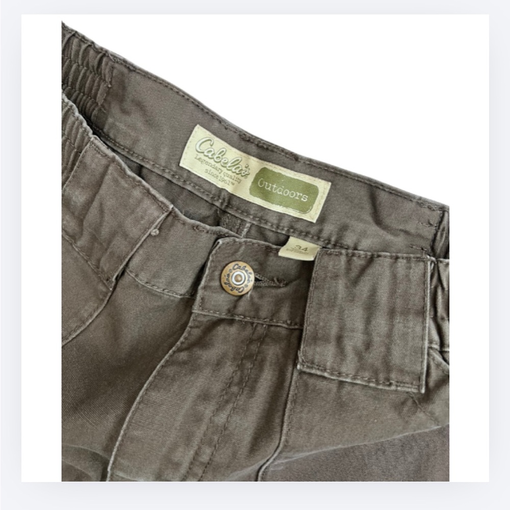 Cabela's Olive Green Cargo Shorts - Picture 2 of 4